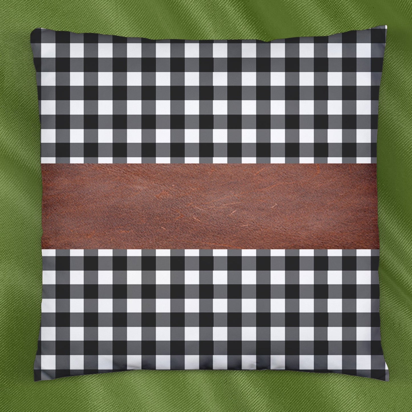 Pillow Covers, Leather & Cotton Cushion Covers (19 × 12 Inch / 1 Pair / 2 Pc) signaturekarts