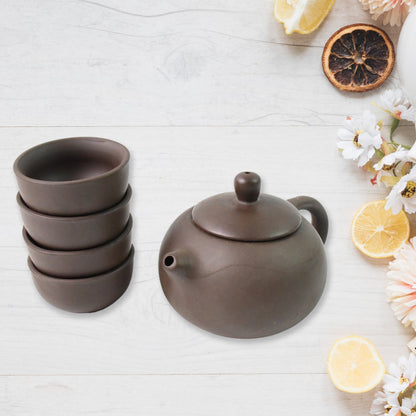 Portable Kung Fu Tea set with a portable travel bag (set of 6pcs) Signaturekarts