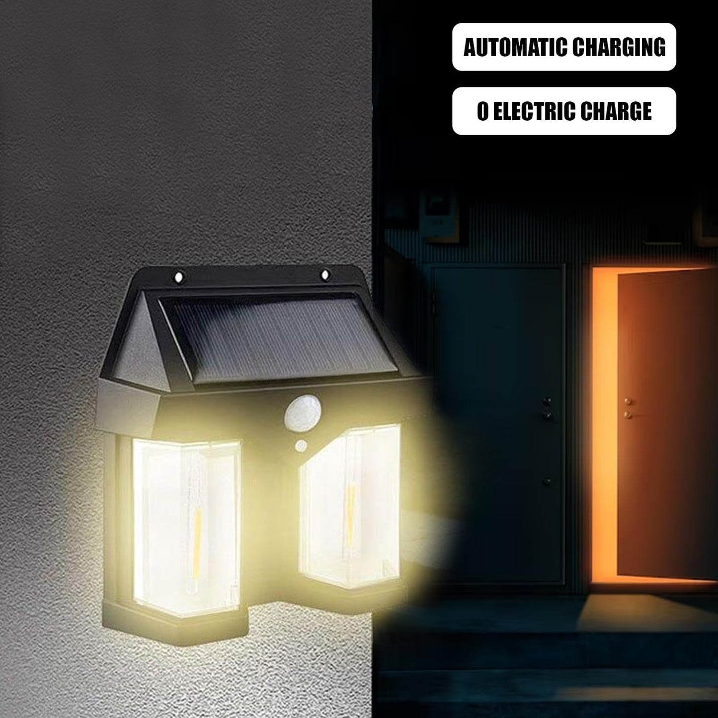 Outdoor Solar Wall Lamp Waterproof High Quality Induction Garden Night Lamp 1 Pc signaturekarts