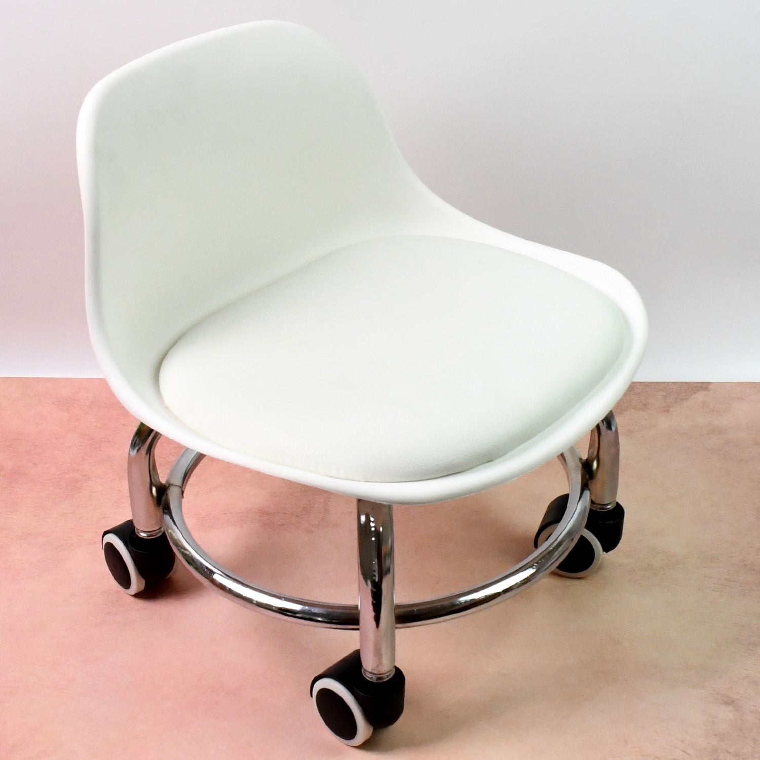 Heavy Duty Round Rolling Stool with Wheels Pedicure Stool (1 pc) Signaturekarts