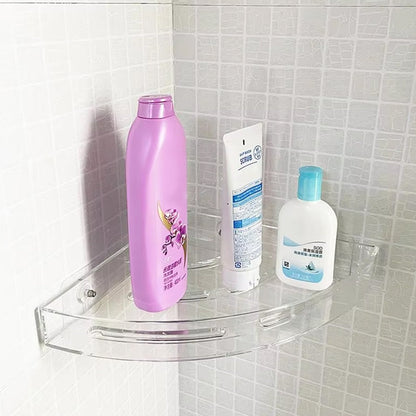 Bathroom Plastic Corner Shelf Rack Set for Wall Number of Shelves (3 Pcs Set) Signaturekarts