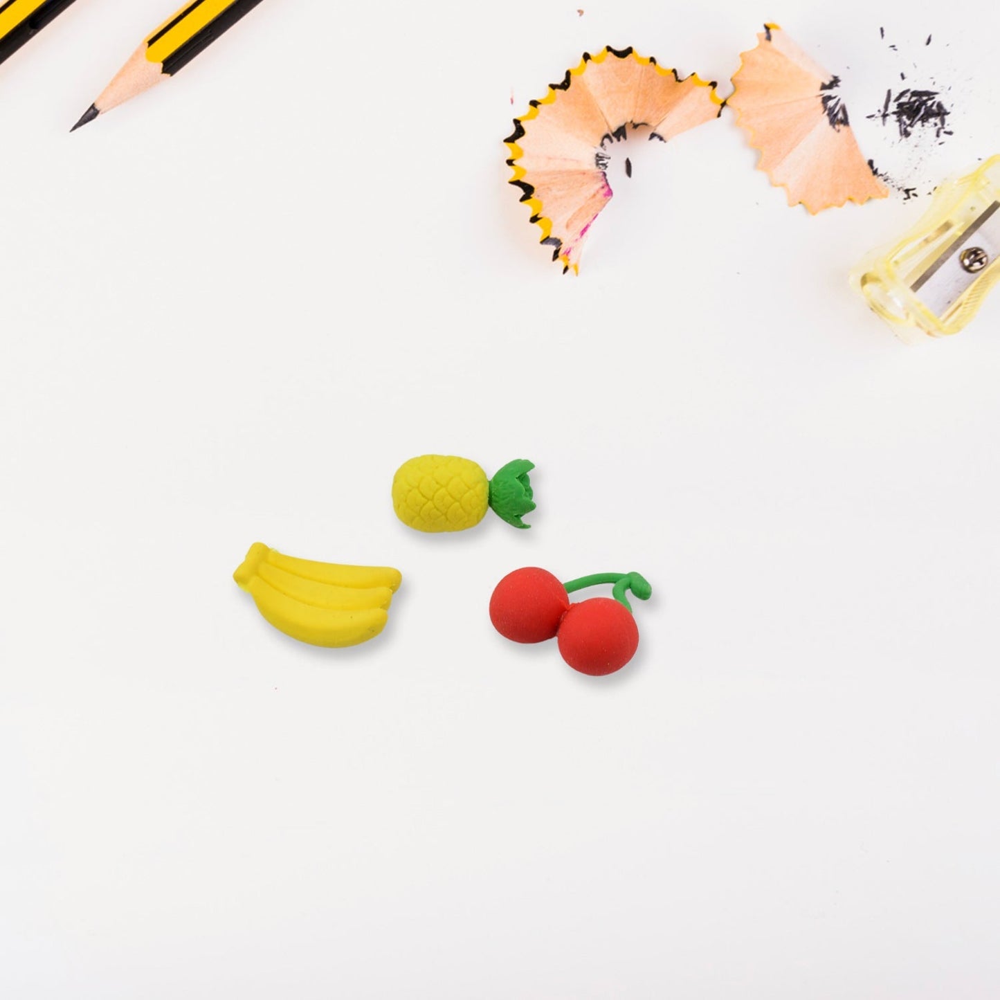 Mix Design Fancy & Stylish Colorful Erasers (1 Set / 3 Pc Set) signaturekarts