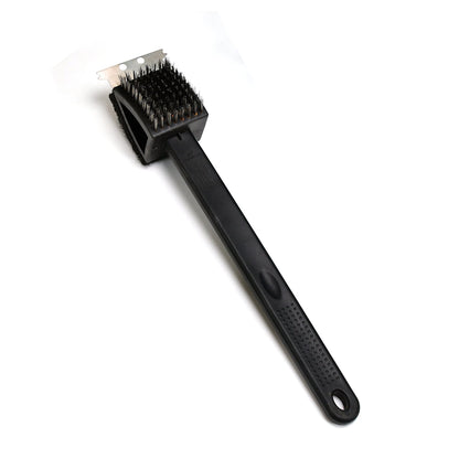 Black 2 Side Use Brush Scarp Cleaning Brush &  Wire Brush for Garage Use signaturekarts