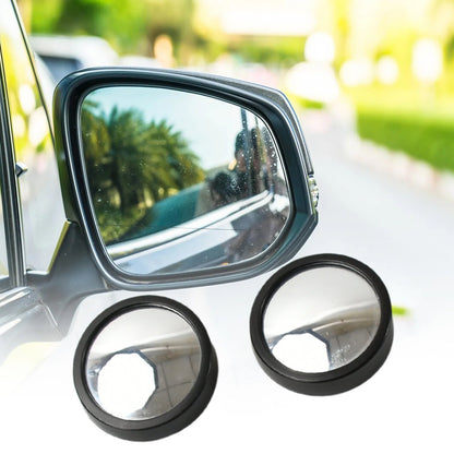 Car Blind Spot Mirror – HD Glass, Convex & Frameless (2 Pcs Set) signaturekarts