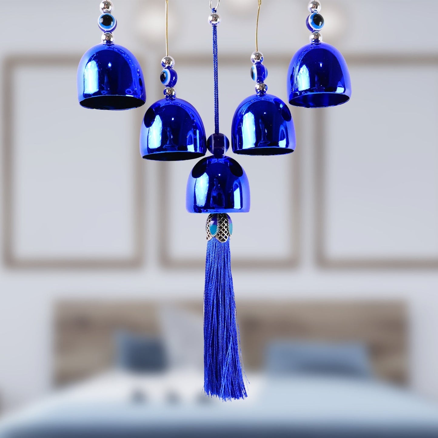 Decorative OM Evil Eye Wind Chime Wall Hanging (Mix Desin & 1 Pc) Signature Kart