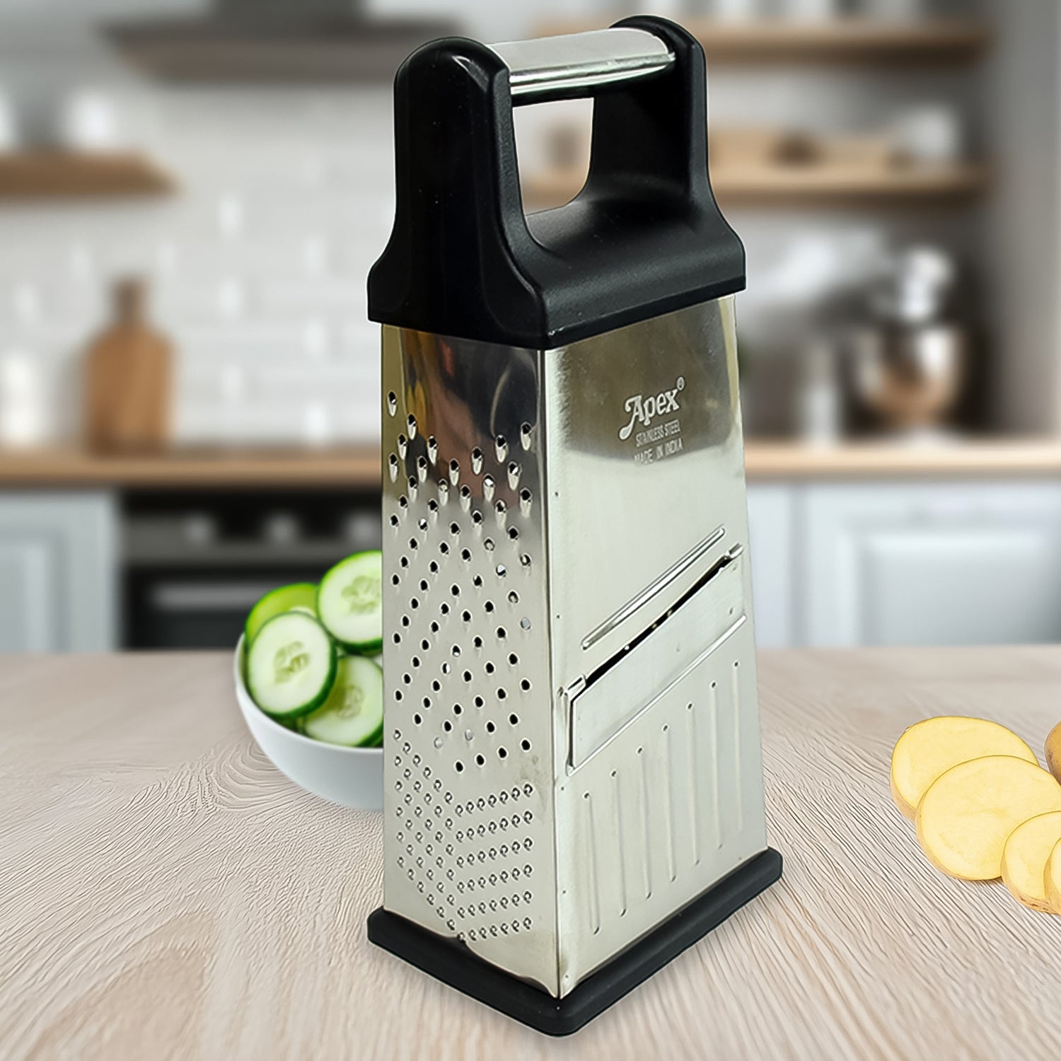 Apex 5-in-1 Master Stainless Steel Multipurpose Slicer and Grater Signature Kart