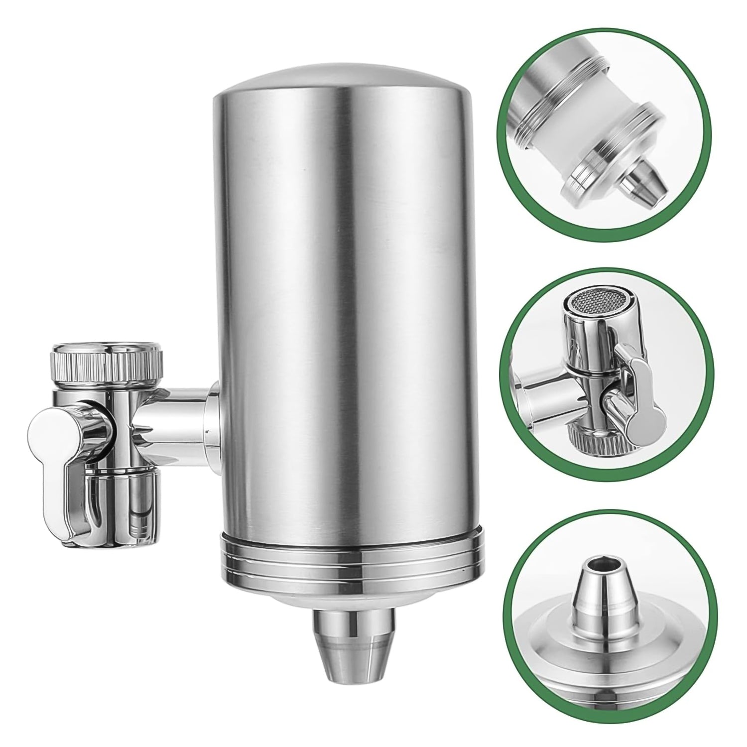 304 Stainless Steel Faucet Mount Water Filter, Water Purifier (1 Set) Signaturekarts