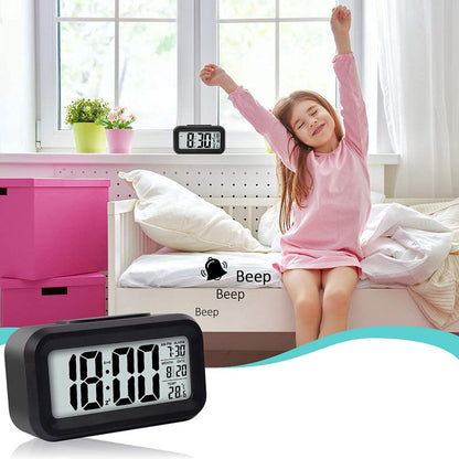 Digital LCD Alarm Clock with Backlight (1 Pc) Signature kart