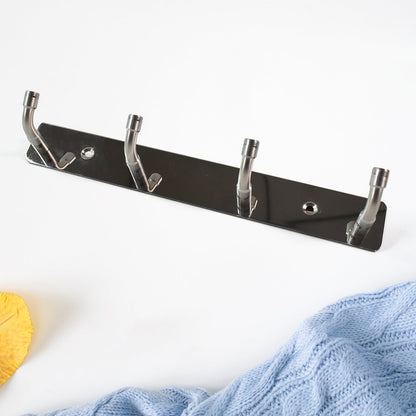 Stainless Steel Wall Mounted Coat 4 Hook Rack (20x3 / 1 Pc) Signature kart