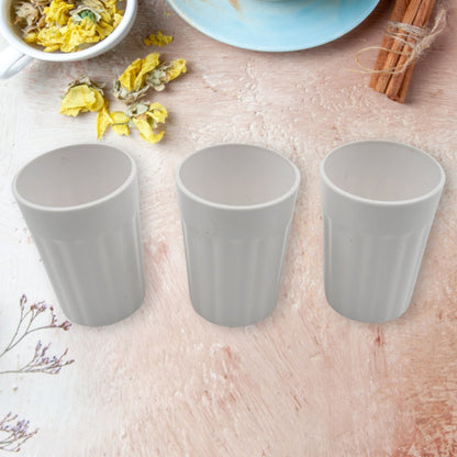 Small Plastic Coffee / Tea Cups Reusable Plastic Cup Mug(3 Pcs Set) signaturekarts