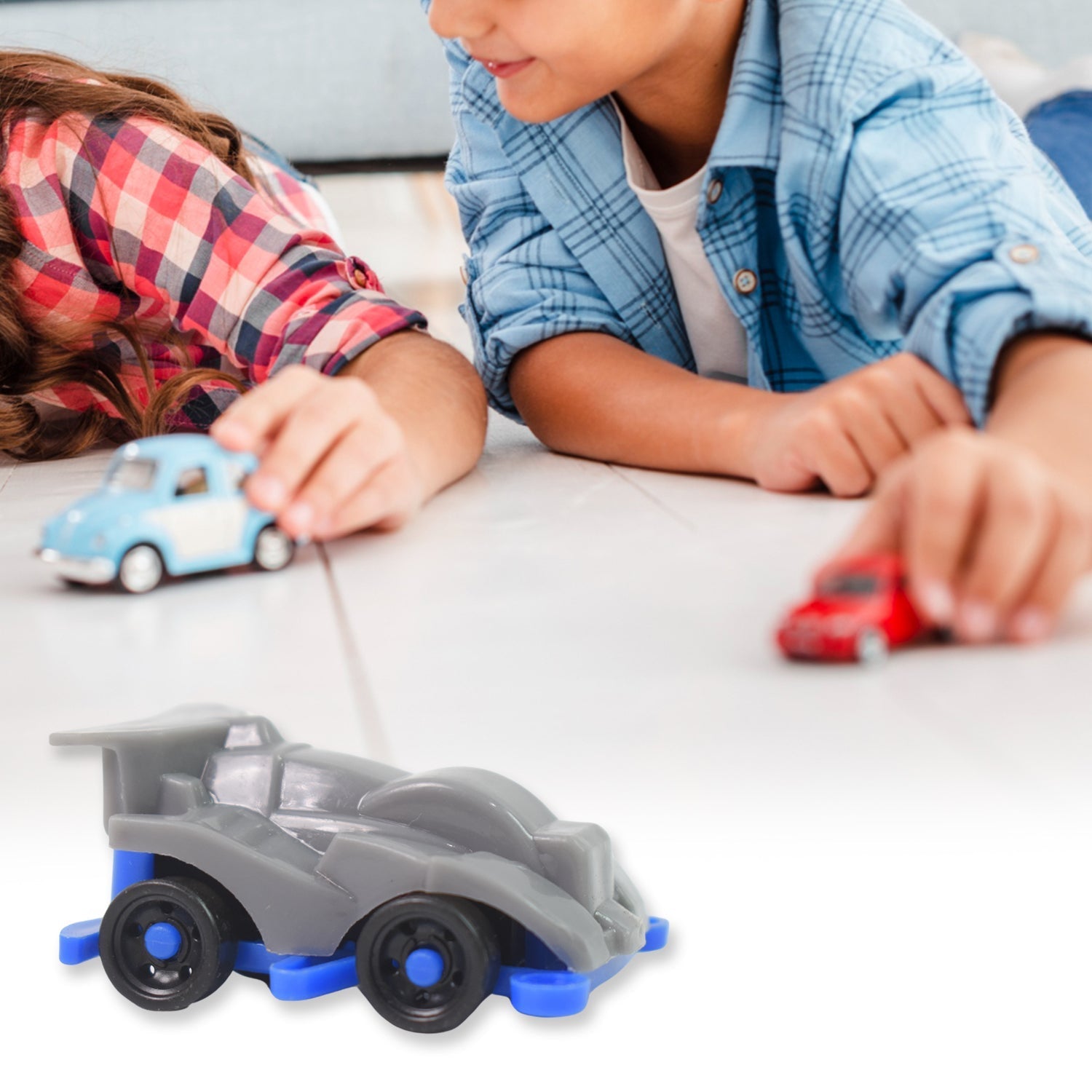 Mini Pull Back Car & Aeroplane Plastic Pull Back Car Cartoon Toys (12 Pcs Set) Signaturekarts