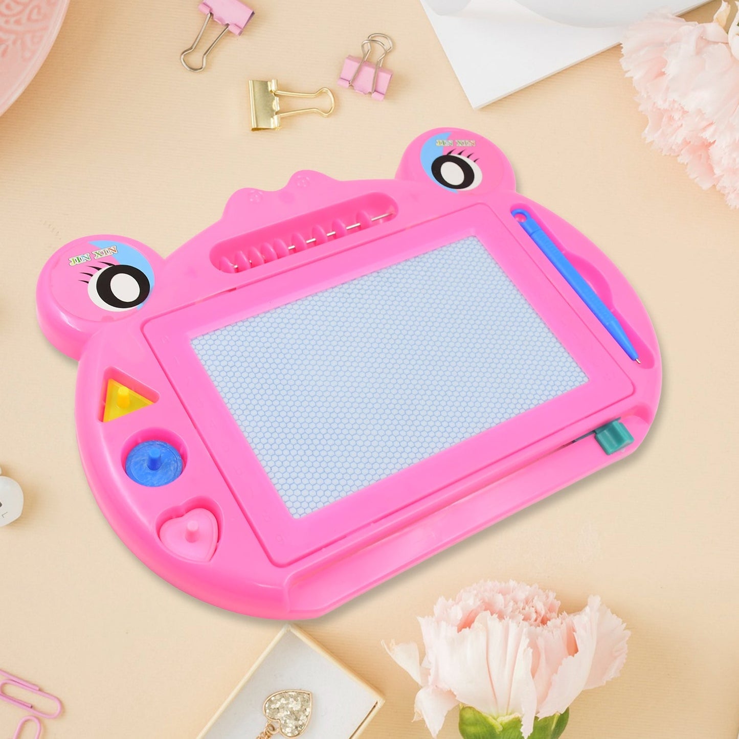 Frog Design Magic Sketch Slate  Board (1 Pc / 28 × 20 Cm) signaturekarts