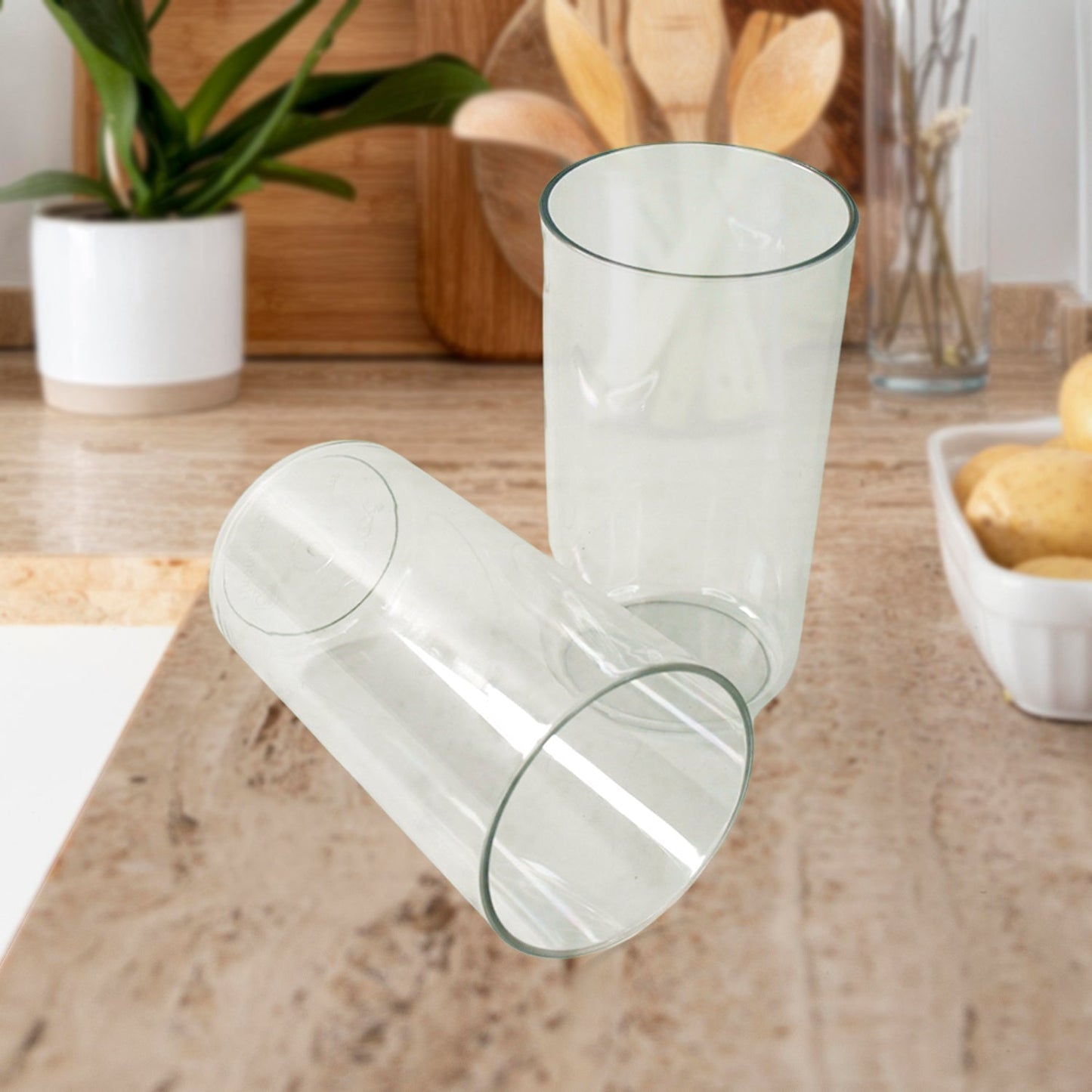 Apex Clear Plastic Tumbler / Glass Set – 6-Piece Unbreakable Signature kart