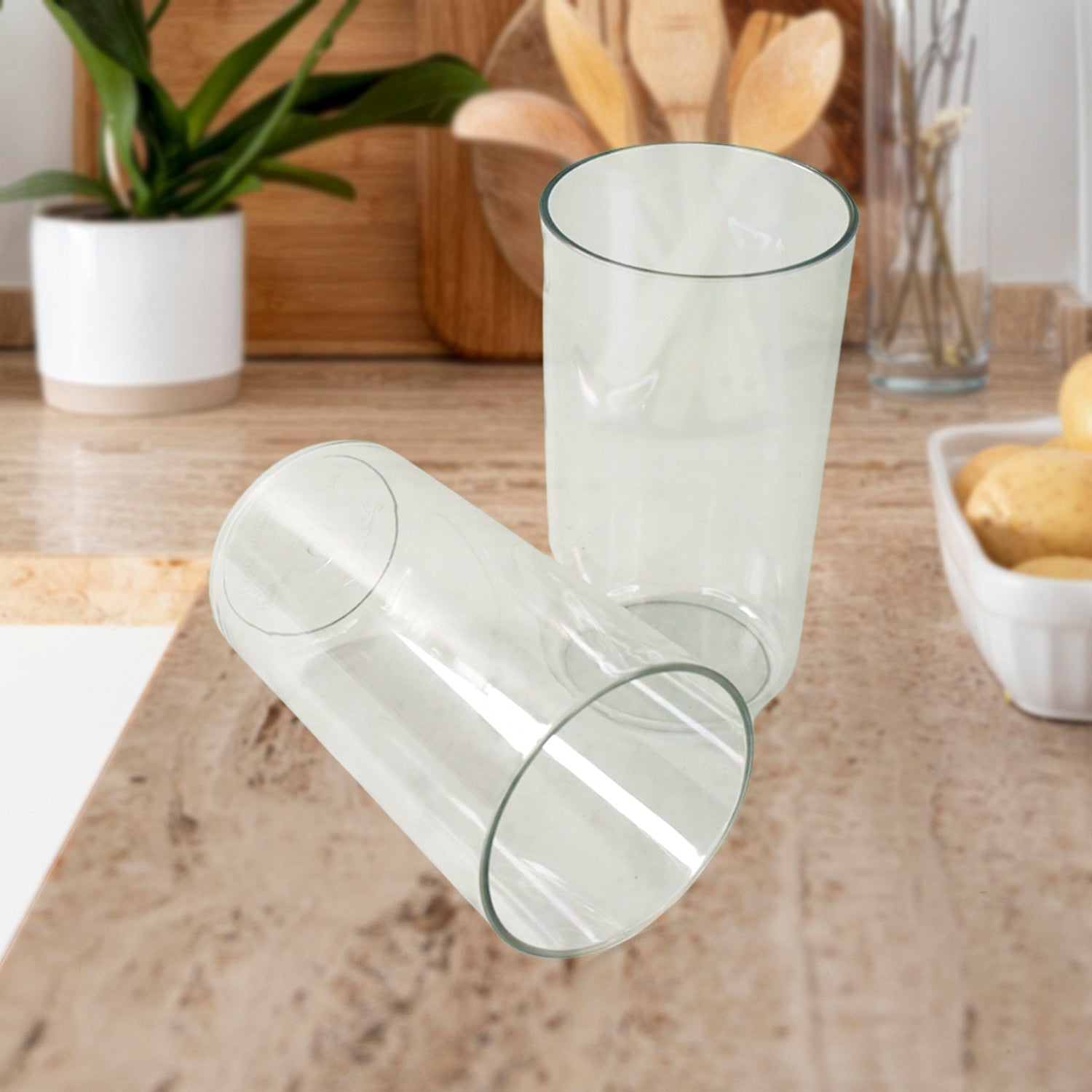 Apex Clear Plastic Tumbler / Glass Set – 6-Piece Unbreakable Signature kart