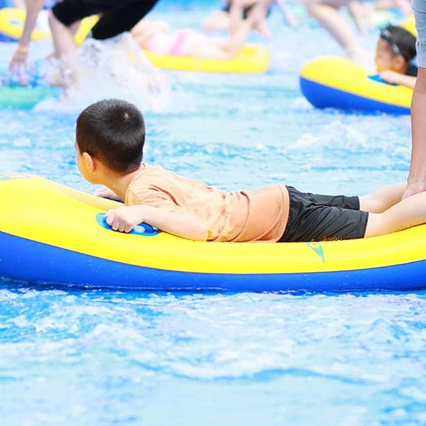 Inflatable Surfboard for Kids, Inflatable Bodyboard for Children with Handles signaturekarts