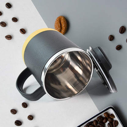 Insulated Coffee Mug with Spill-Proof Lid (Approx 450ML & 1 Pc) Signature kart