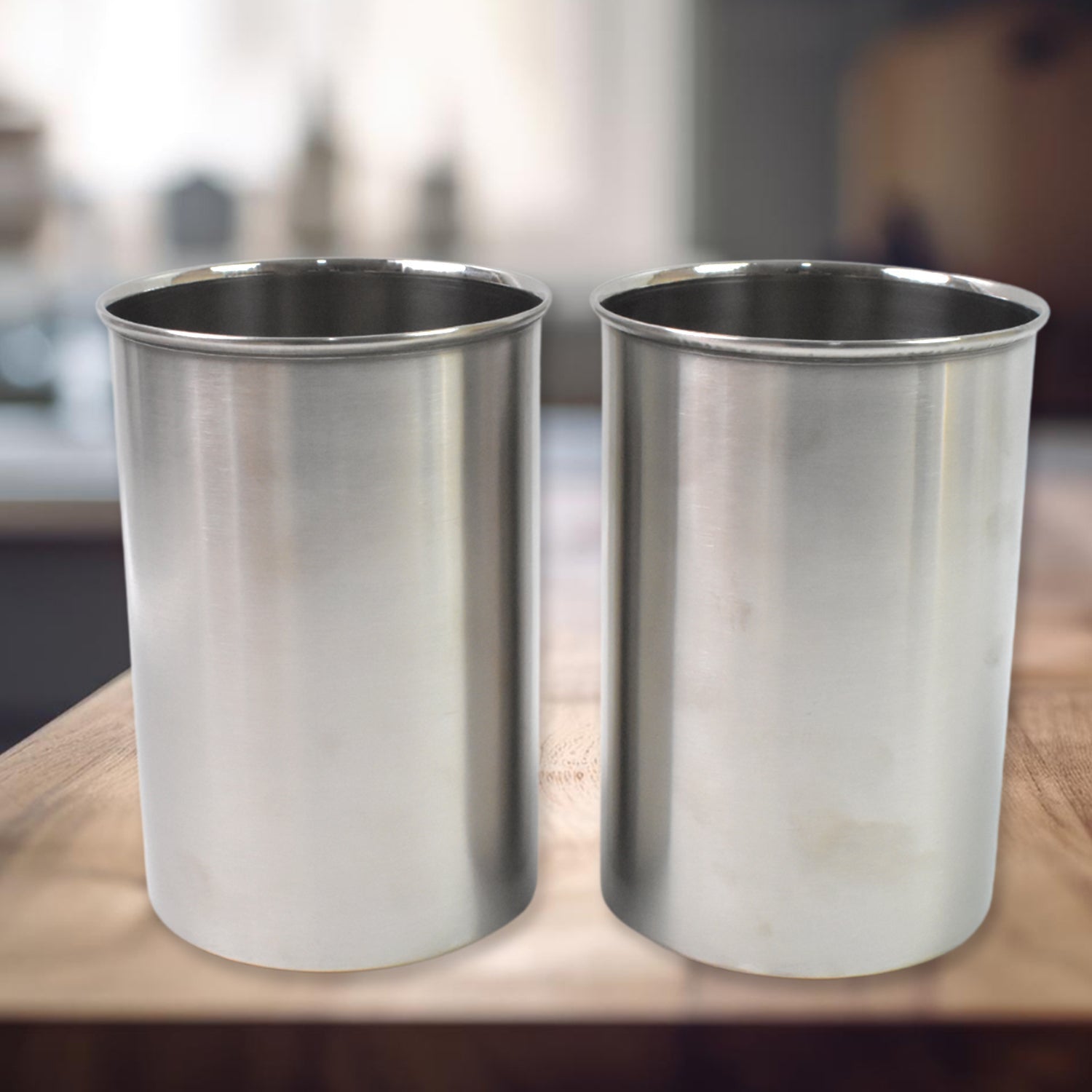 Stainless Steel Airtight Containers with See Through Lid (2 Pc Set / 1000 ML) Signaturekarts
