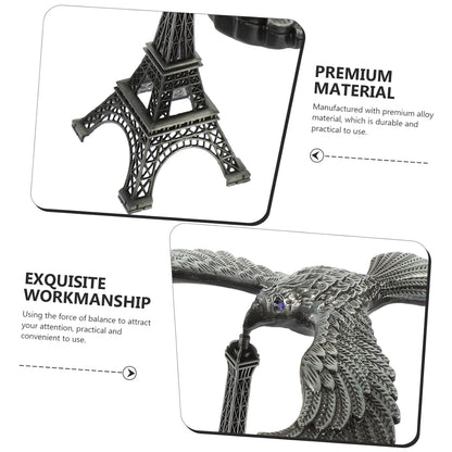 Balancing Bird Metal Eiffel Tower Statue Balance Eagle Toy (1 Set) Signaturekarts