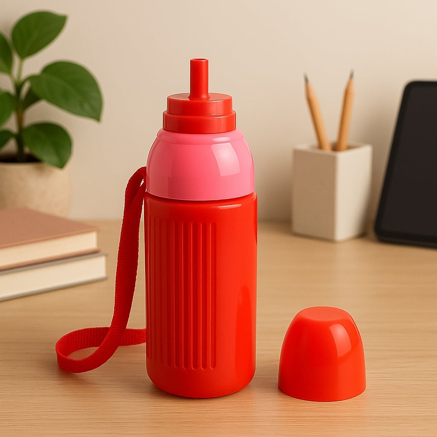 500ML Kids Insulated Plastic Water Bottle (1 Pc) Signature Kart