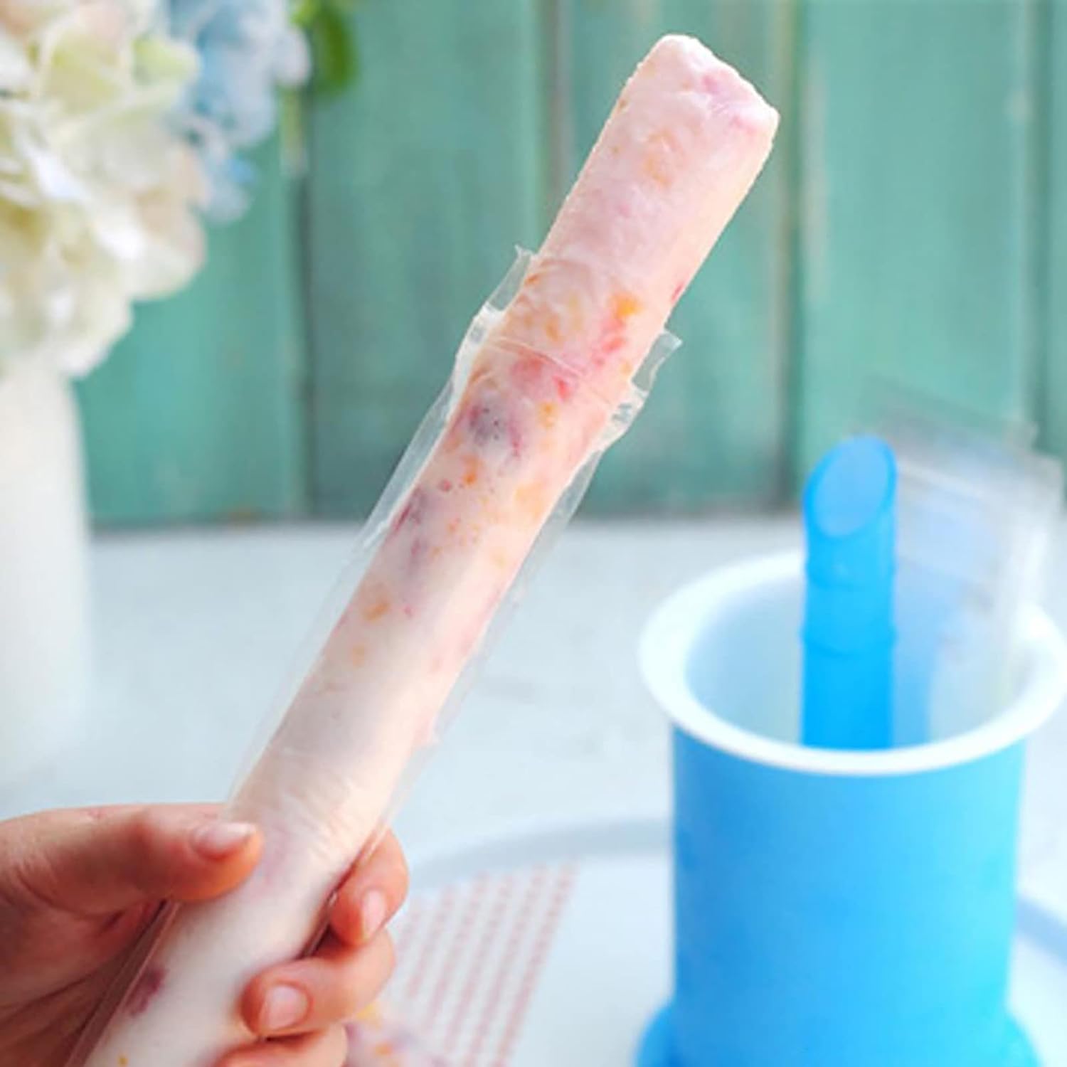 DIY Manual Popsicle Maker – Reusable Ice Cream Mold (Approx 20 Pcs Packing Bag) signaturekarts