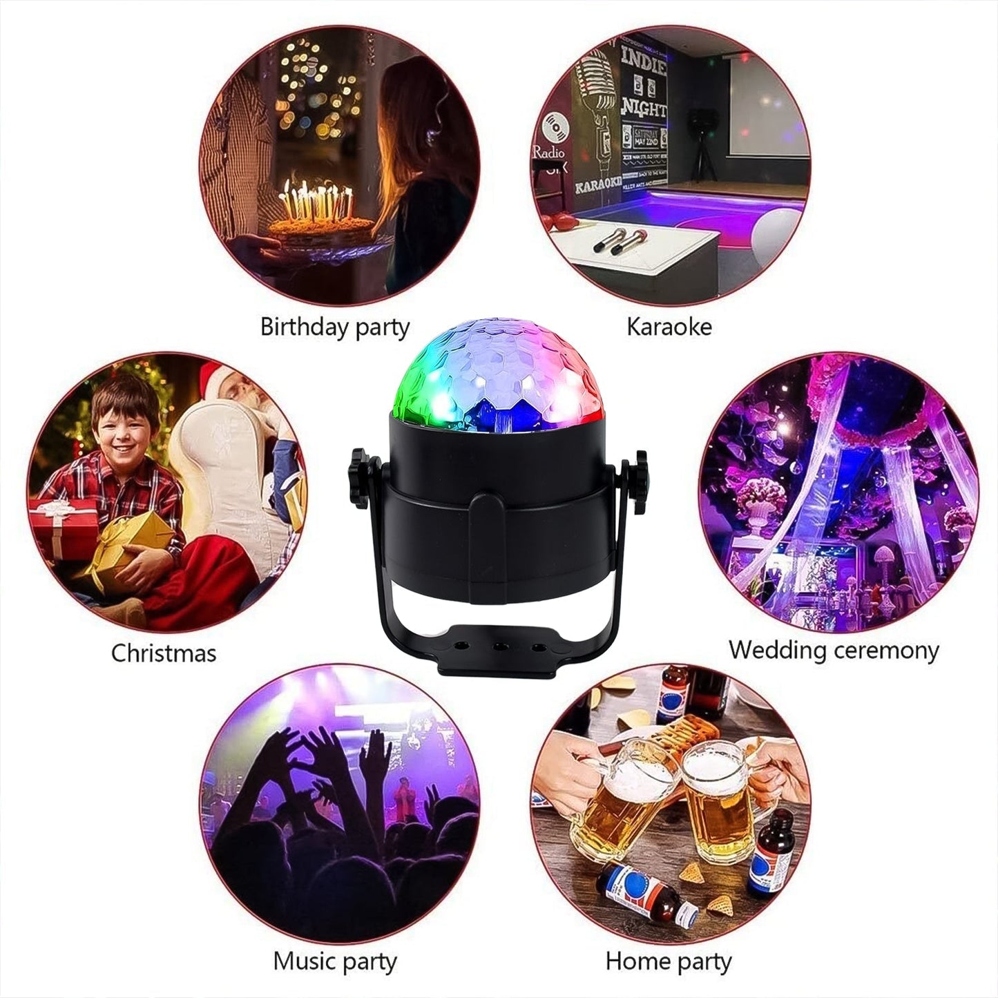 Party Lights, DJ Stage Light Disco Ball Light signaturekarts