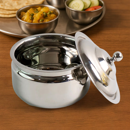 Premium Stainless Steel Ghee Pot (1 Set) Signature Kart