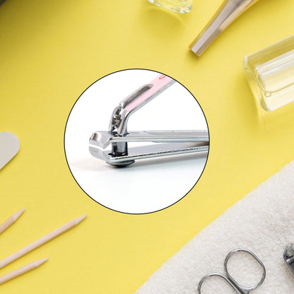 Cute Nail Clipper with Nail Catcher, Nail File - Stainless Steel (1 Pc) Signaturekarts