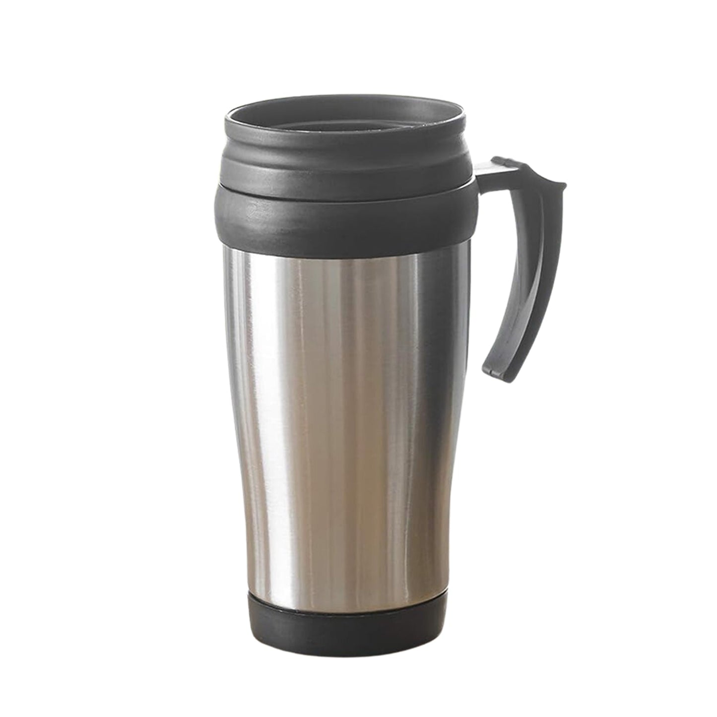 Stainless Steel Vacuum Glass Insulated Glass Coffee Cups, Tumbler (With Lid & Handle / 1 pc) signaturekarts