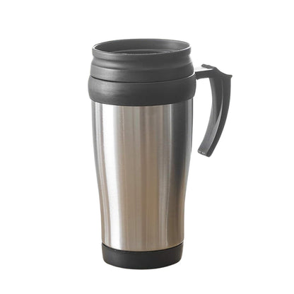 Stainless Steel Vacuum Glass Insulated Glass Coffee Cups, Tumbler (With Lid & Handle / 1 pc) signaturekarts