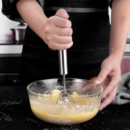 Hand Push Mixer, Egg Whisk, Stainless Steel Blender (1 Pc) Signaturekarts
