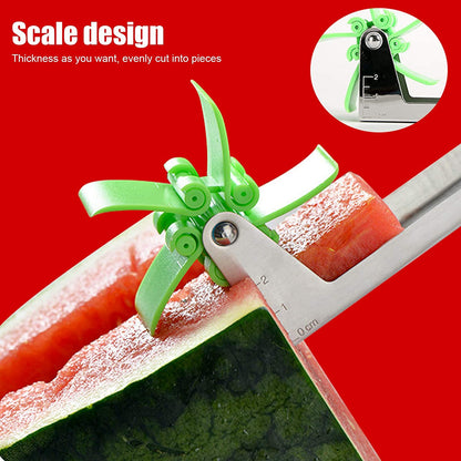 Stainless Steel Washable Watermelon Cutter – Windmill Slicer & Peeler signaturekarts