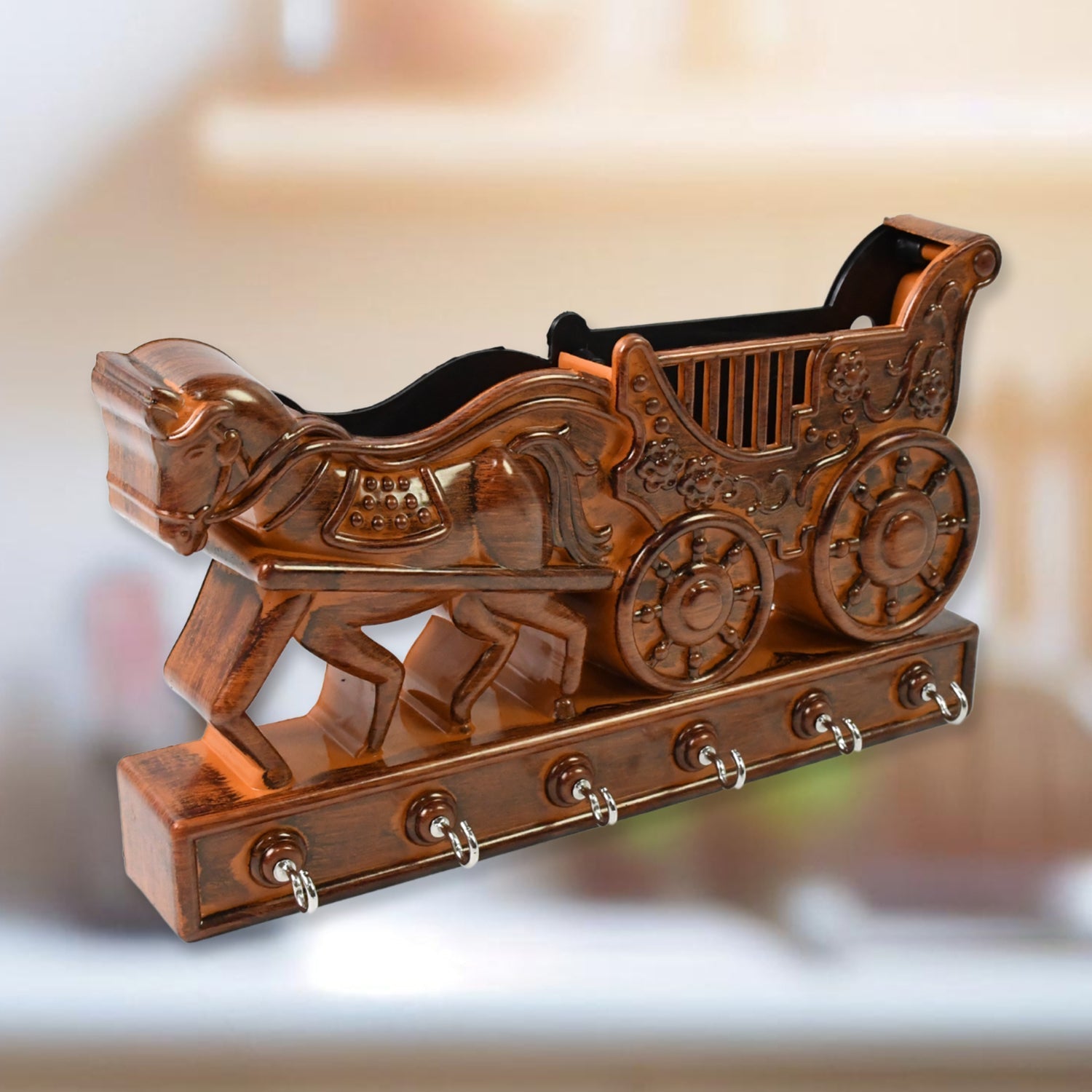 Plastic Rath Design Plastic 6 Hook Key Holder (1 Pc) Signaturekarts