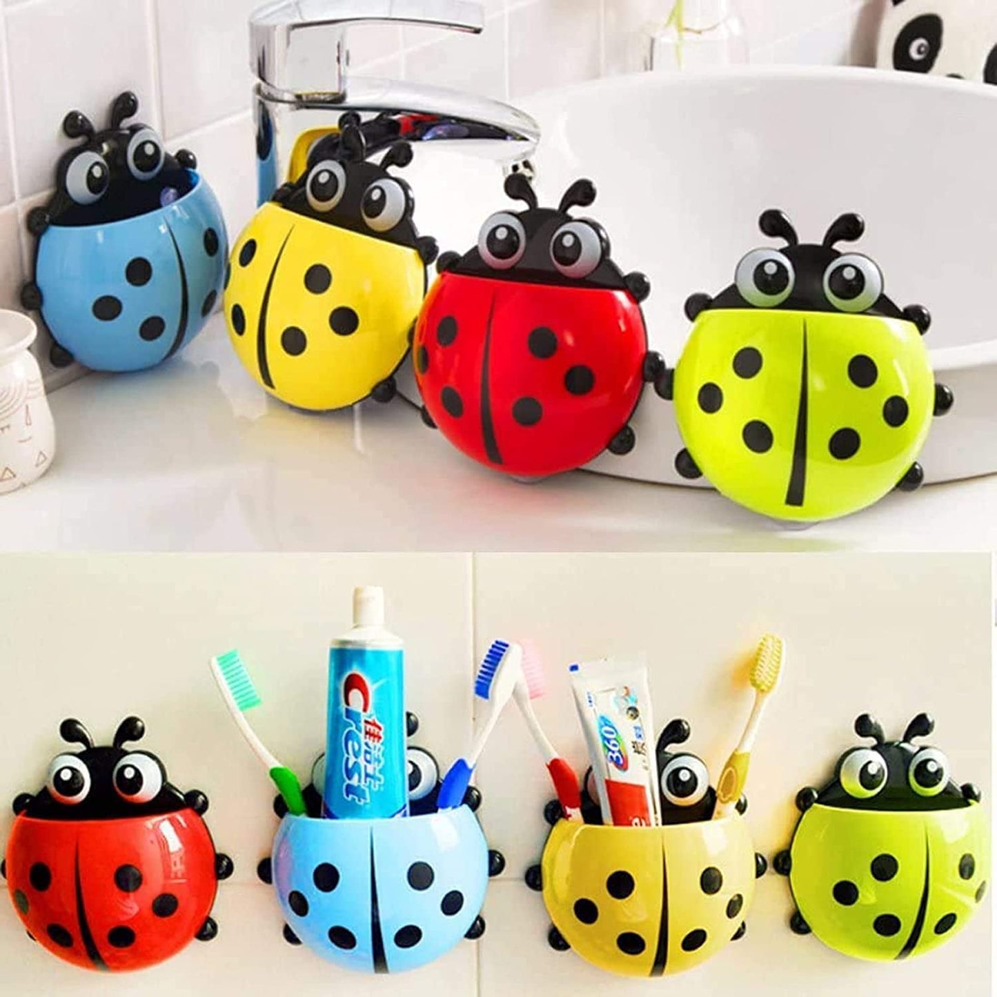 Ladybug Toothbrush Holder (1 Pc) signaturekarts