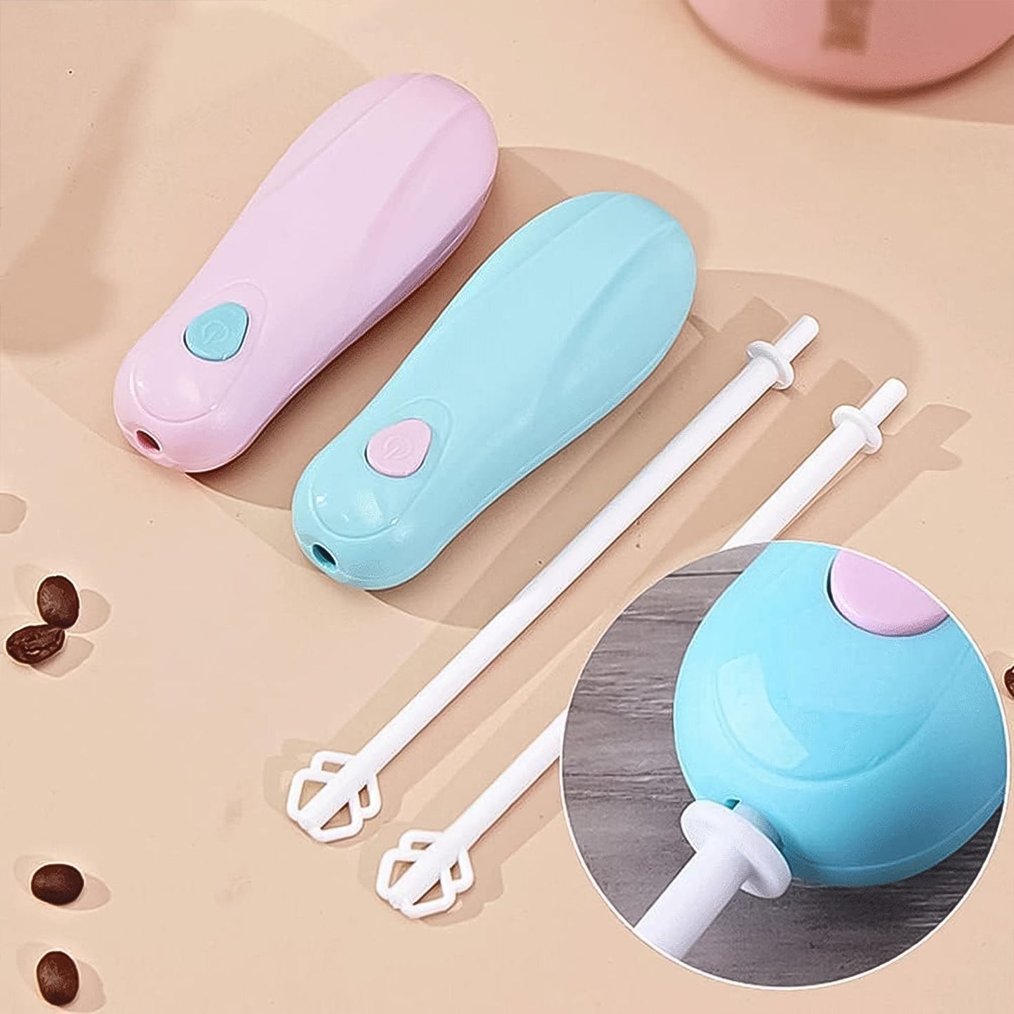 Handheld Plastic Electric Mixer Blender (1 Pc /Battery Not Included) Signaturekarts
