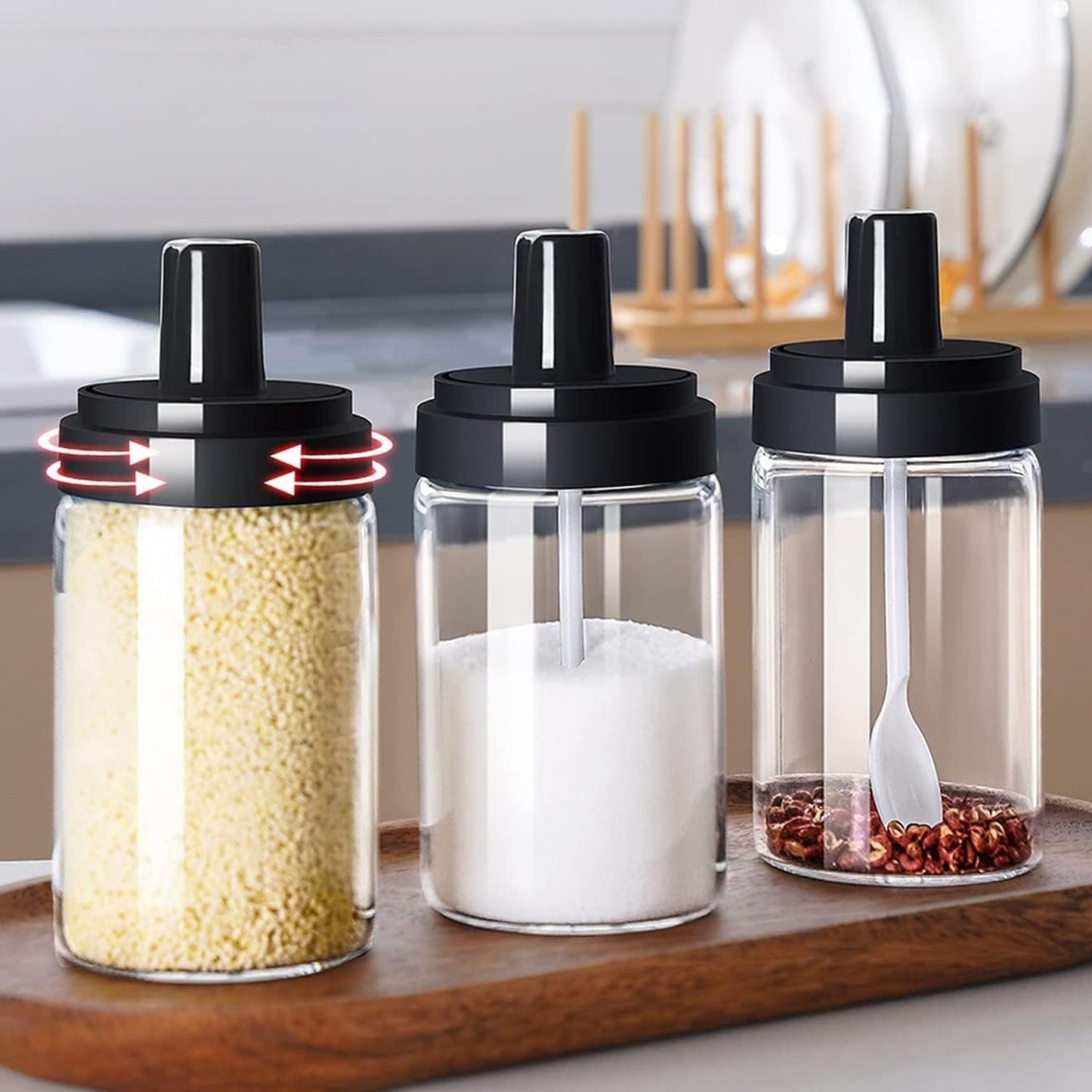 Spice Box Glass Jars Multipurpose Masala Seasoning Box Set (1 Pc) Signaturekarts