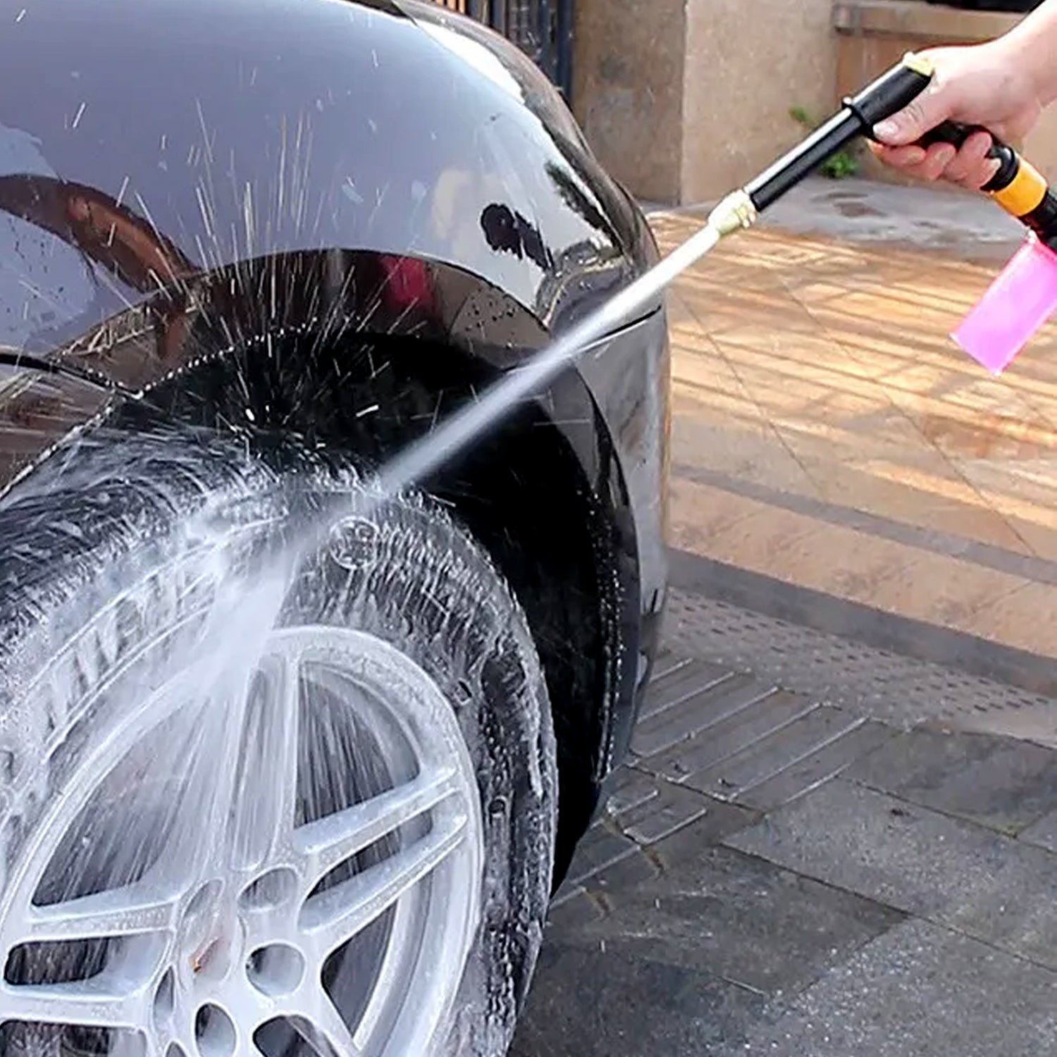 Water Spray Gun for Car Wash & Gardening (Multi-Mode, Brass) signaturekarts