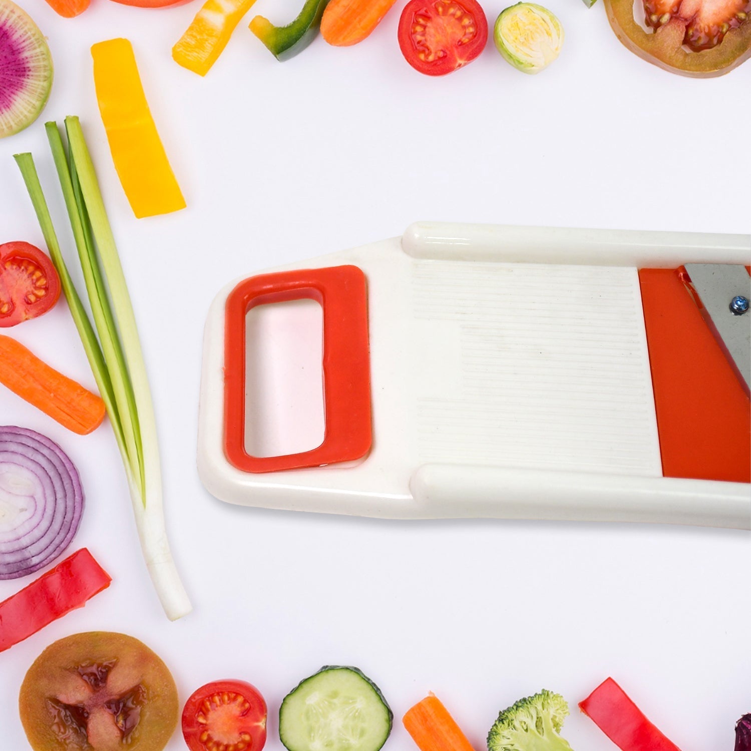 Plastic 6 in 1 Vegetables Slicer, Cutter and Fruit Dicer Grater (1 Set) Signaturekarts