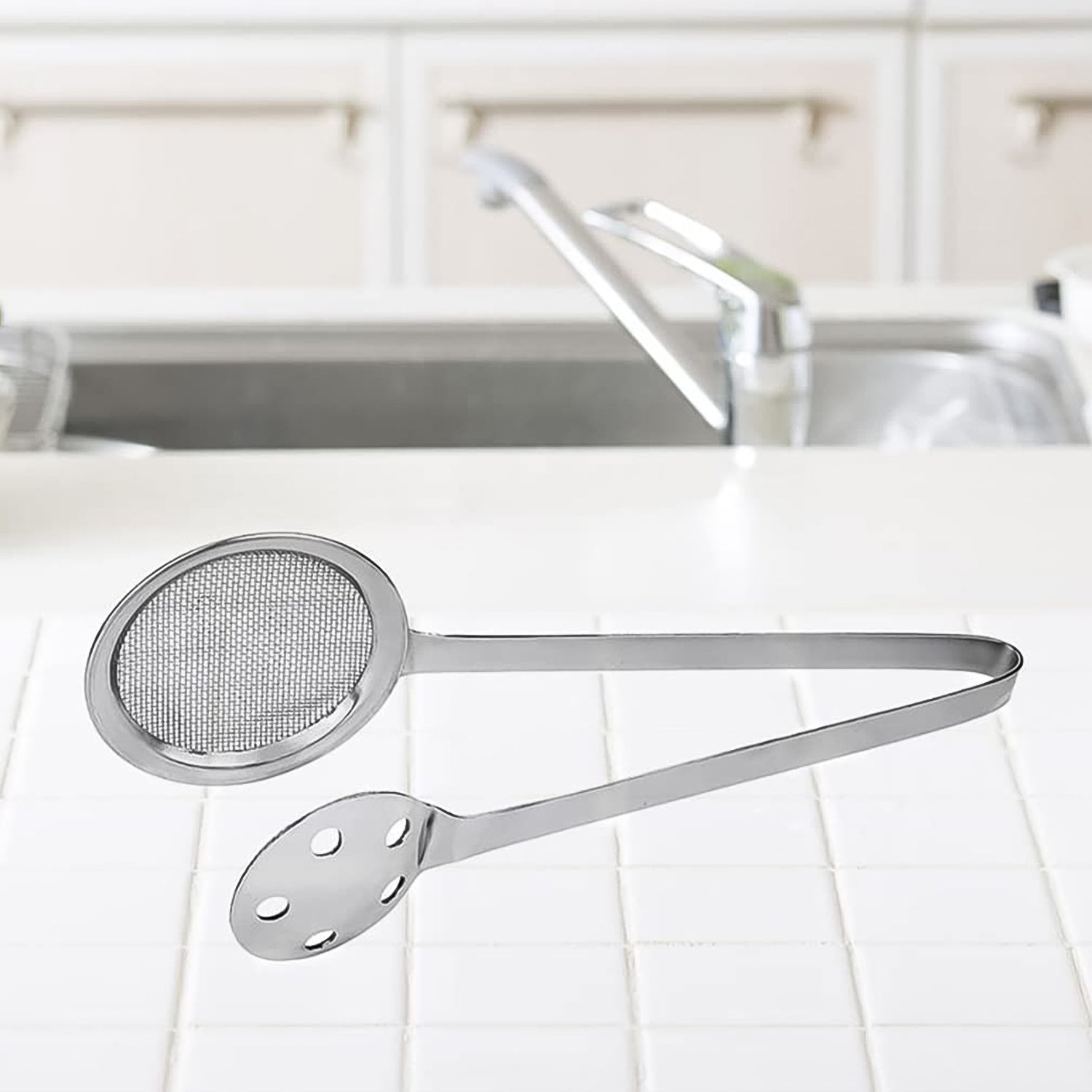 Apex Stainless Steel Skimmer Serving Tong Signature Kart