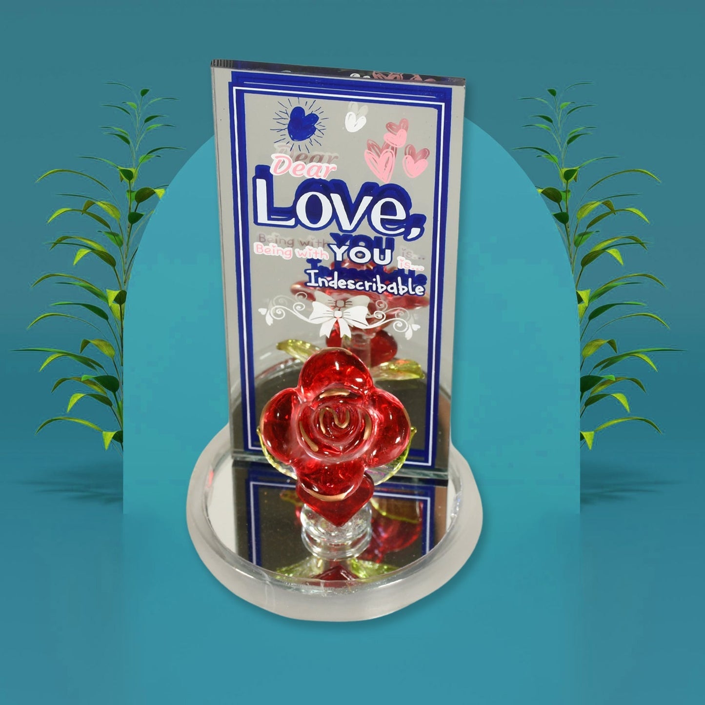 Lovely Rose Showpiece – Romantic Gift Set for All Occasions (1 Pc) signaturekarts