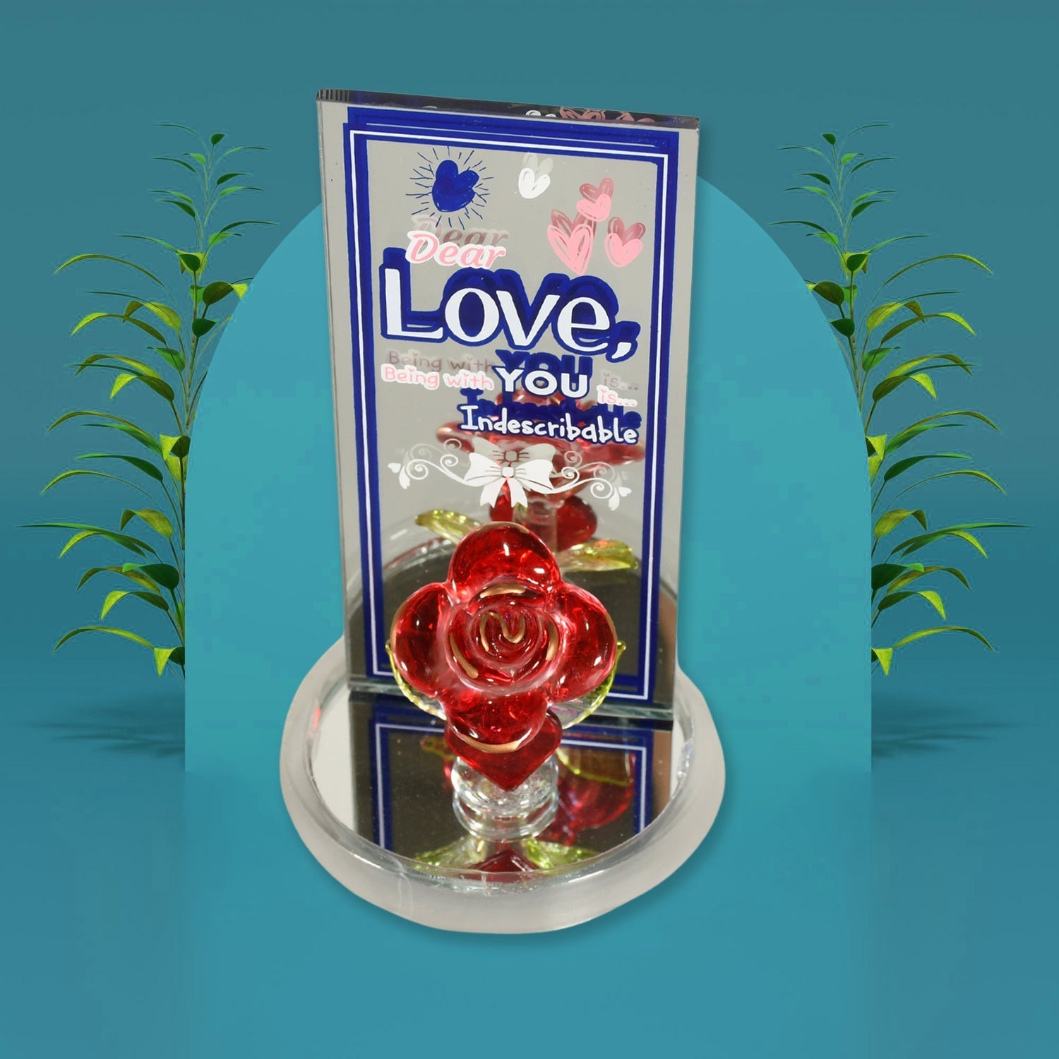 Lovely Rose Showpiece – Romantic Gift Set for All Occasions (1 Pc) signaturekarts