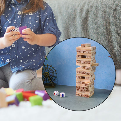 Wooden Tumbling Tower Game - (Set) signaturekarts