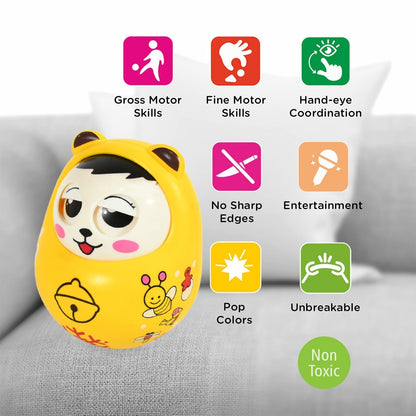 Musical Roly Poly Toy for Babies – Push & Shake Wobbling Doll signaturekarts