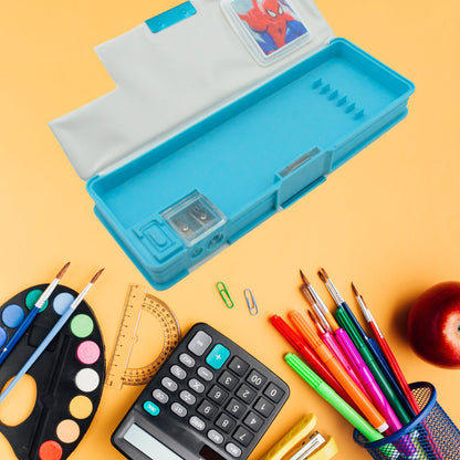 Cartoon Multi-functional Geometry Box with Calculator & Double Sharpener signaturekarts