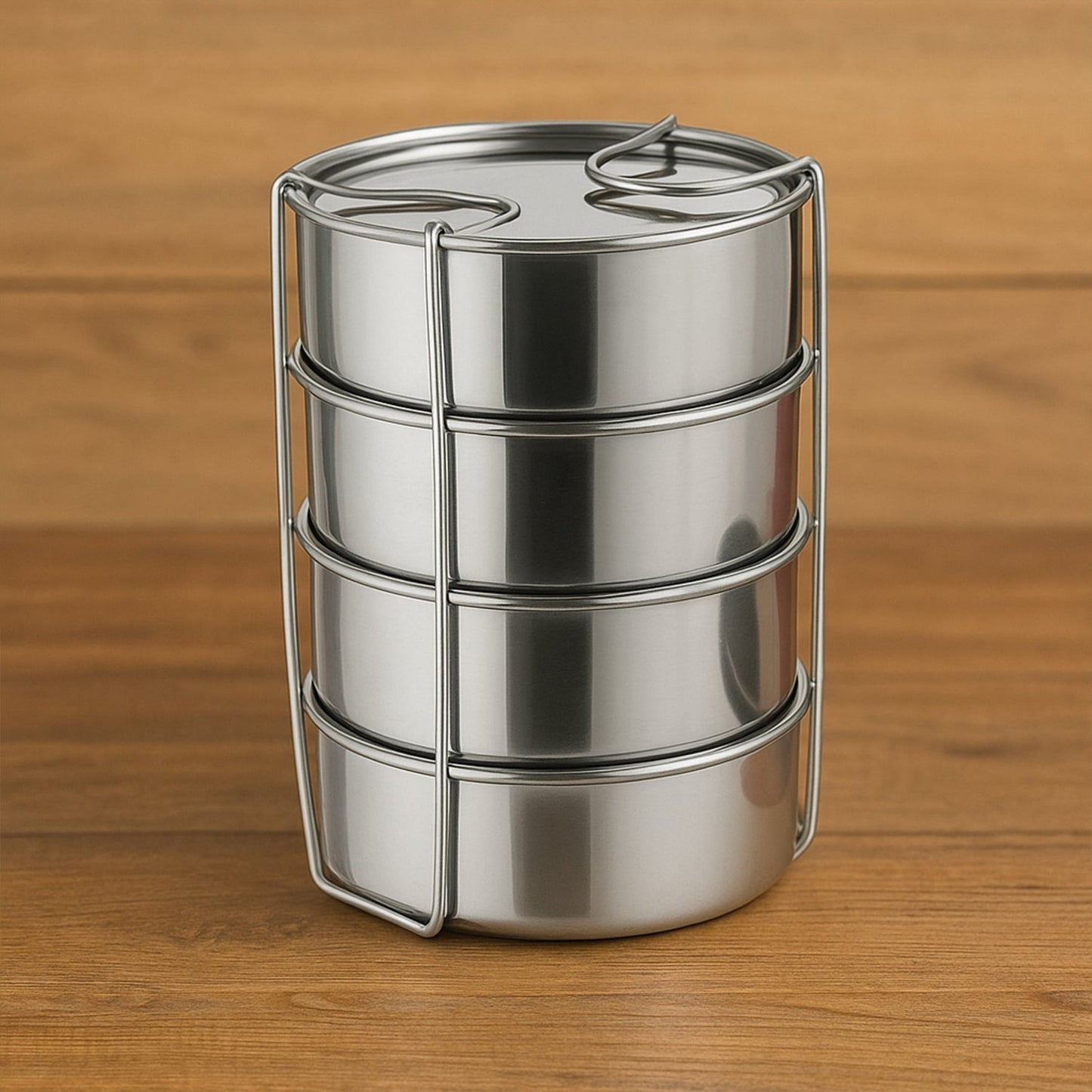 Double Wall Insulated Tiffin with Handle (1 Pc): Stackable, Hot Food Container signaturekarts