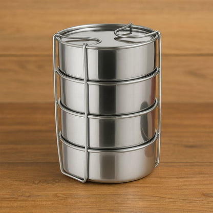 Double Wall Insulated Tiffin with Handle (1 Pc): Stackable, Hot Food Container signaturekarts