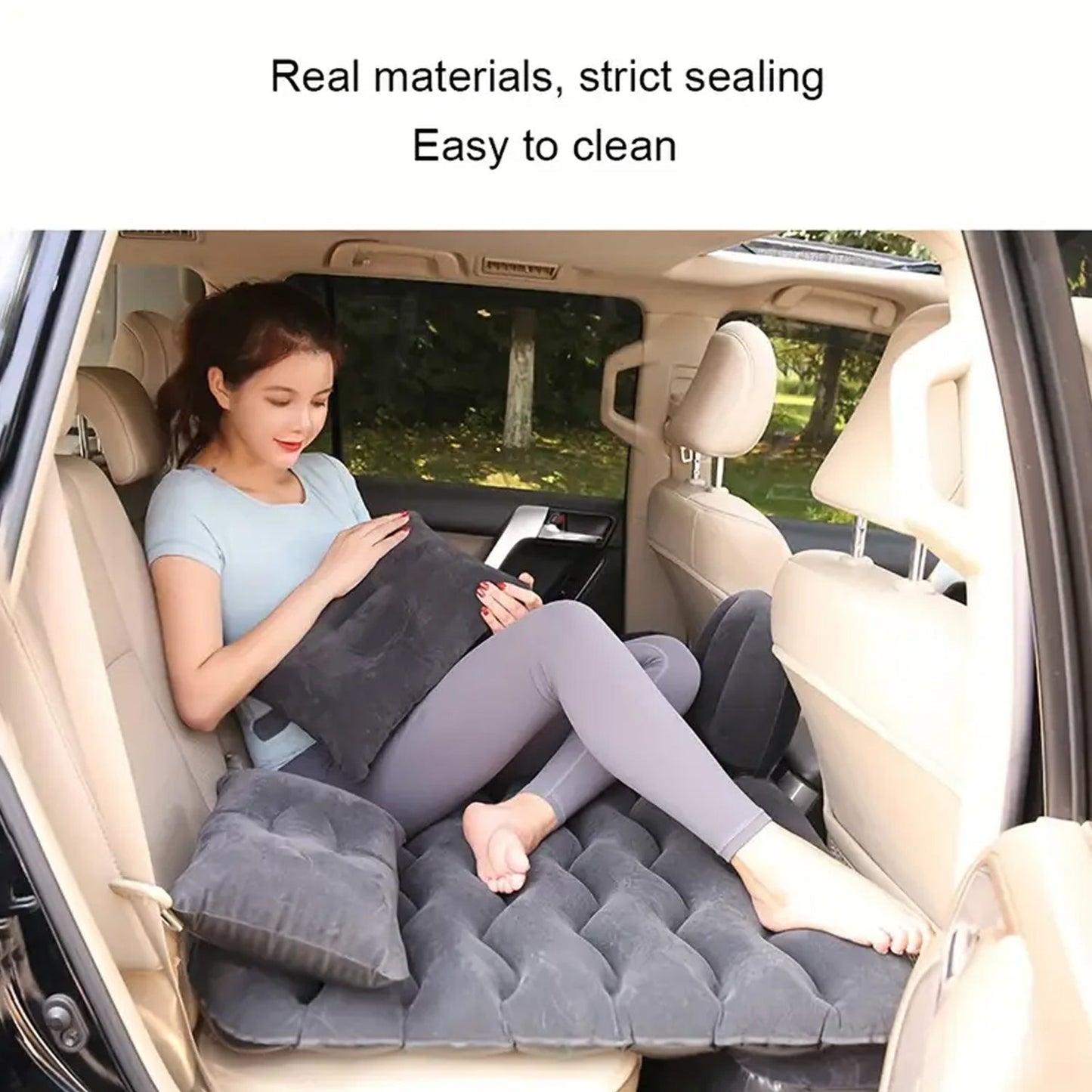 Portable Car Backseat Inflatable Air Mattress Bed (1 Pc) Signature kart