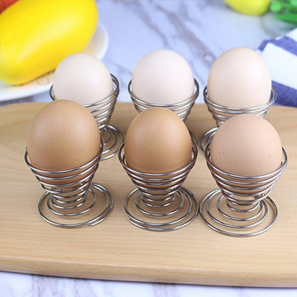 Stainless Steel Spring Egg Cup Holder (1 Pc) signaturekarts