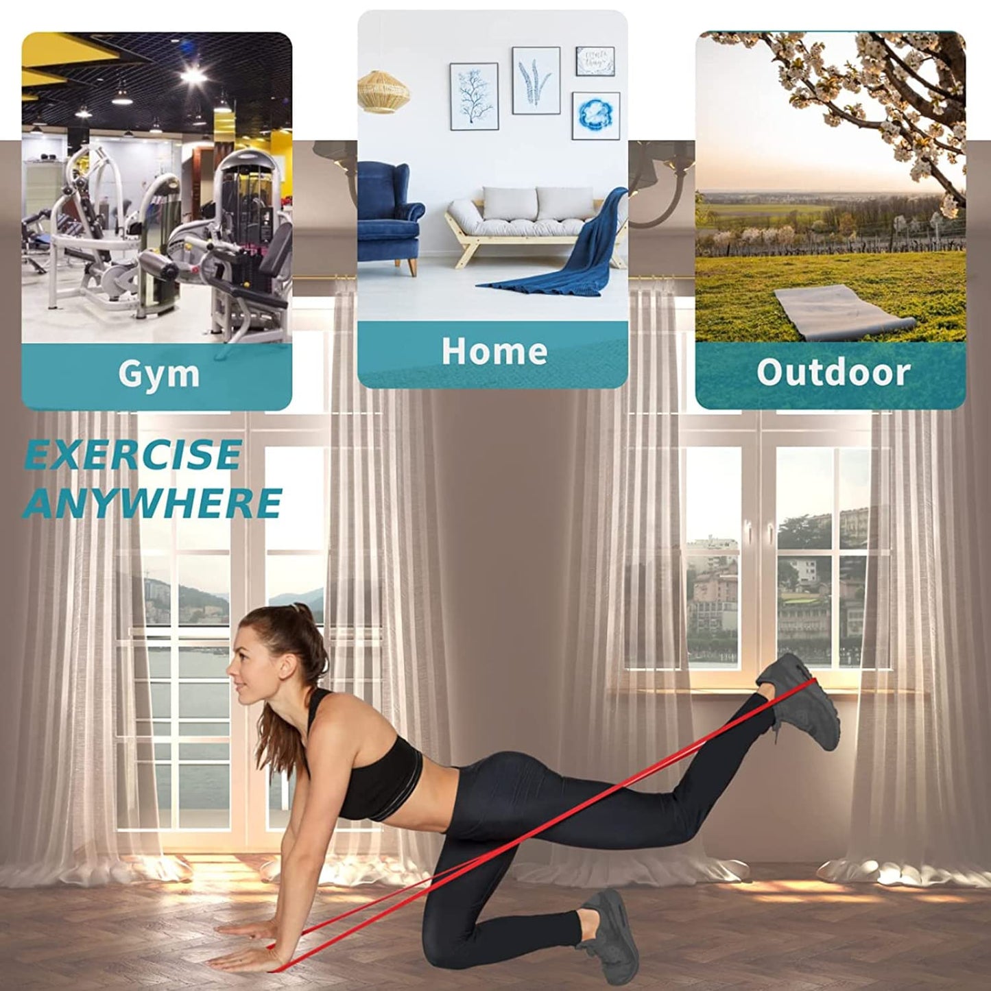 Heavy-Duty Resistance Exercise Band  2080×13 mm signaturekarts