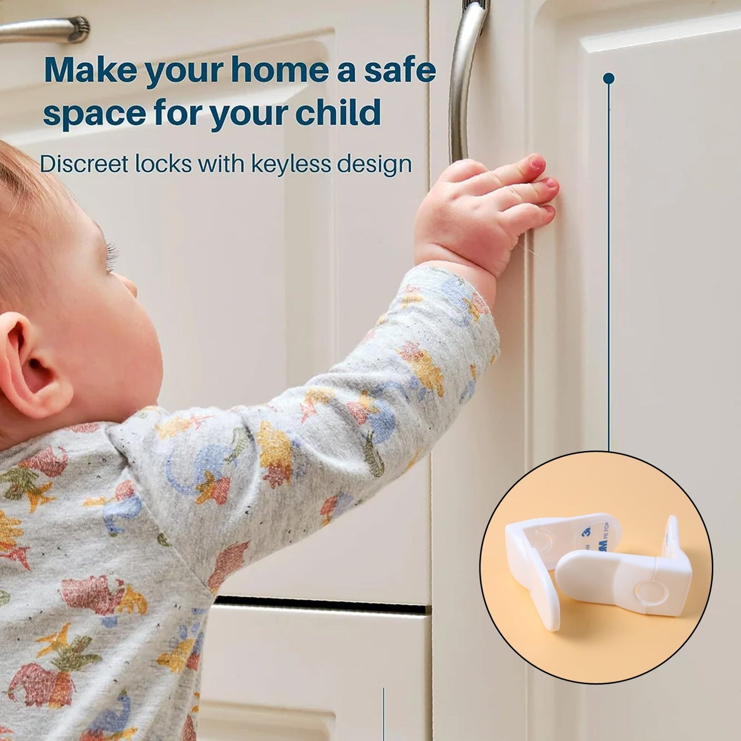 Baby Safety Cabinet Lock (2 Pc Set) signaturekarts