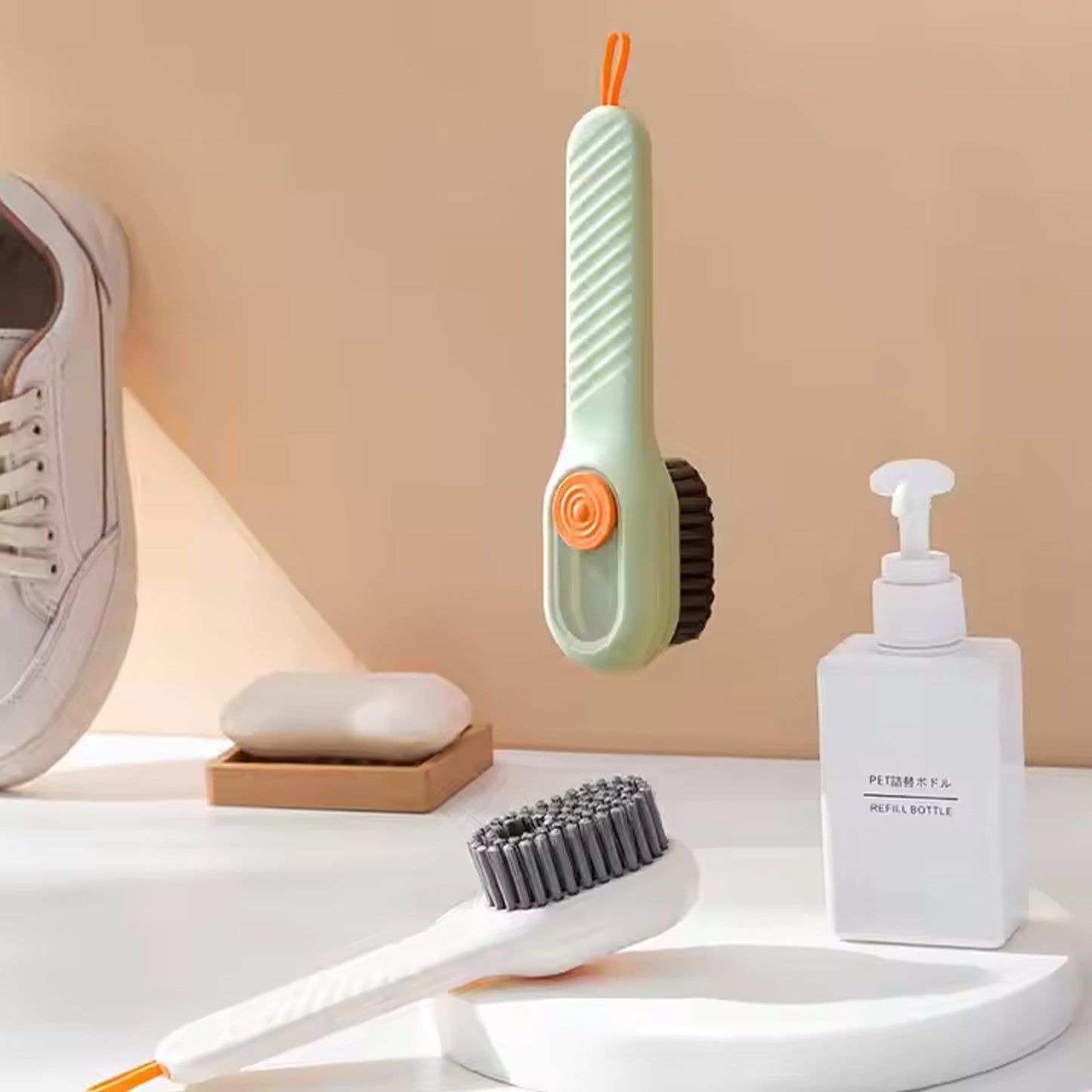 Multifunctional Scrubbing Brush with Liquid / Soap Dispenser (1 Pc) Signaturekarts